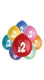 Cijfer 2 Ballonnen set Gekleurd Monsters