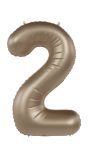 Cijfer 2 Folieballon Goud 86 cm