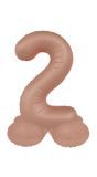Cijfer 2 Folieballon Staand Vintage Roze 41 cm
