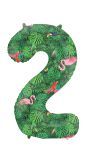 Cijfer 2 Jungle Folieballon