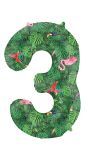 Cijfer 3 Jungle Folieballon