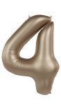 Cijfer 4 Folieballon Goud 86 cm