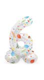 Cijfer 6 Feestelijke Kleine Staande Folieballon