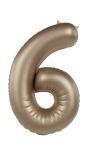 Cijfer 6 Folieballon Goud 86 cm