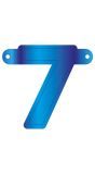 Cijfer 7 Banner Blauw