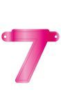 Cijfer 7 Banner Magenta