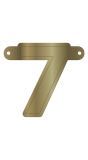 Cijfer 7 Banner Metallic Goud