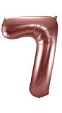 Cijfer 7 Bronzen Folieballon 86cm