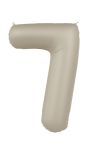 Cijfer 7 Folieballon Crème Wit 86 cm