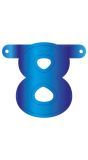 Cijfer 8 Banner Blauw