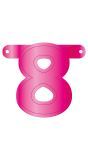Cijfer 8 Banner Magenta