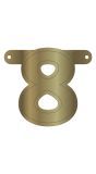 Cijfer 8 Banner Metallic Goud