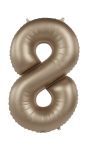Cijfer 8 Folieballon Goud 86 cm