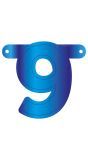 Cijfer 9 Banner Blauw