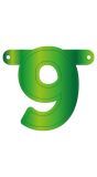 Cijfer 9 Banner Lime Groen