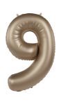 Cijfer 9 Folieballon Goud 86 cm