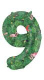 Cijfer 9 Jungle Folieballon