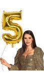 Cijferballon 5 Goud