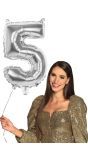 Cijferballon 5 Zilver