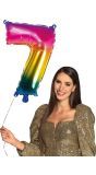 Cijferballon 7 Regenboog