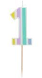 Cijferkaars 1 Pastel Vibes Meerkleurig