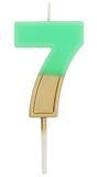 Cijferkaars 7 Fade Groen Goud