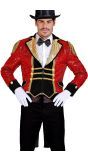 Circus Pailletten Jas Zwart Rood Heren