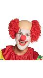 Clown Baldy Pruik Rood