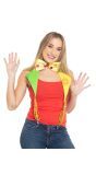 Clown Kraag met Strik Bretels