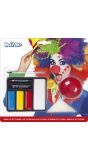 Clown Make-Up Setje met Accessoires