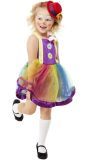 Clown Meisjes Kostuum Paars