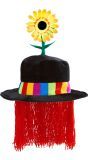 Clownshoed met Haar en Zonnebloem