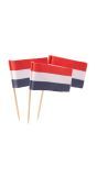 Cocktail Prikkers Nederlandse Vlag 50 Stuks