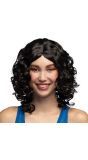 Cocktail Pruik Zwart
