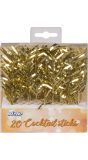 Cocktailprikkers Goud 20 Stuks