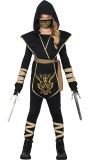 Combat Ninja Goud Kostuum Kind