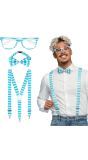 Complete Accessoireset Oktoberfest Blauw 3-Delig