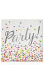 Confetti Party Servetten 16 Stuks