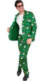 Coole Kerstman Kostuum Heren Groen