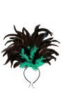 Copacabana Haarband Groene Veren