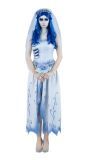 Corpse Bride Emily Geest Dames Kostuum Blauw