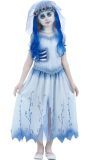 Corpse Bride Emily Meisjes Kostuum Blauw