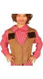 Cowboy Indianen Suedelook Vestje Kind