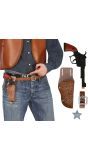 Cowboy Look Accessoireset 4-Delig Bruin