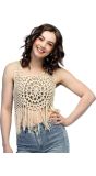 Creme Hippie Dames Top Festival