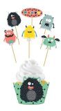 Cupcake Versiering set Monster Bash