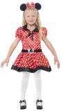 Cute Minnie Mouse Jurkje Rood Wit Gestipt