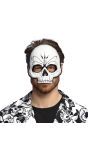 Día De Muertos Wit Skelet Halfmasker