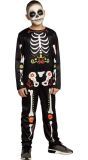 Dag Van De Doden Skeletkostuum Kind
