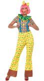 Dames Clown Kostuum Multicolor